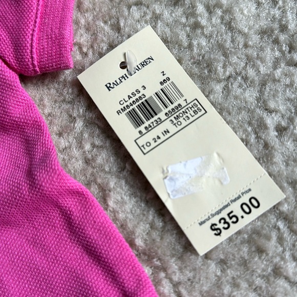 Ralph Lauren pink ruffle matching dress set NWT 3 months - Picture 4 of 8